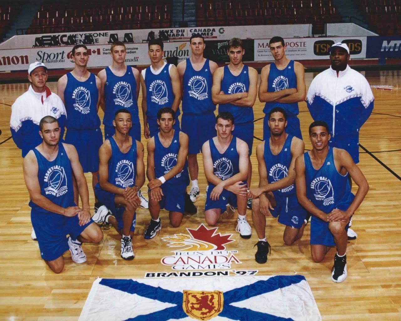 Basketball Nova Scotia provincial team at the 1997 Canada Games in Brandon