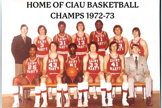 Saint Mary's University men's basketball team portrait, CIAU national champions 1972-73