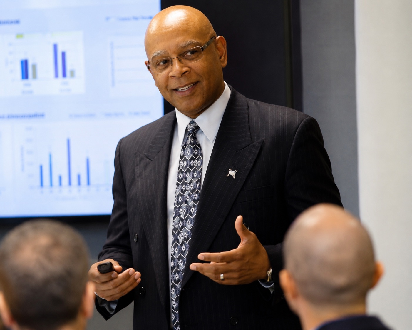 Fred Perry, Certified Personal Fiduciary, presenting to clients